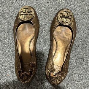 Tory Burch Metallic Flats